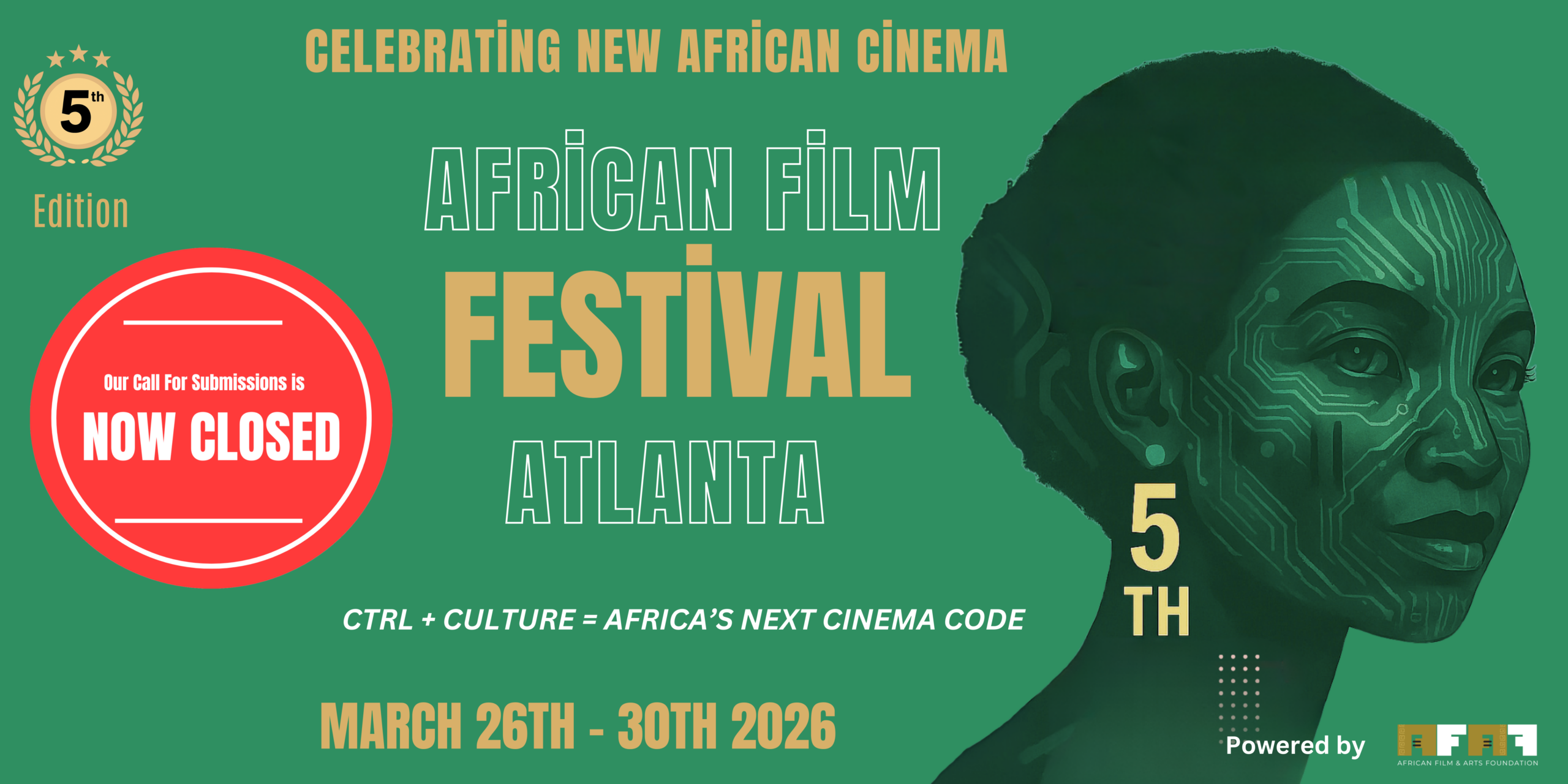 Festival Banner - Our call for submissions is now closed